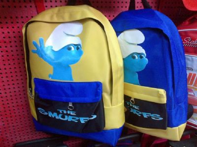 smurfs anime bag