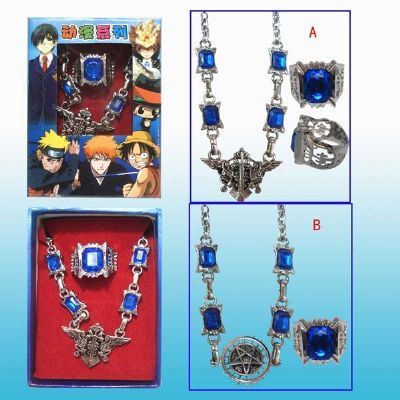 kuroshitsuji anime ring and necklace