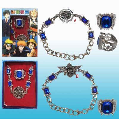 kuroshitsuji anime ring and Bracelets 