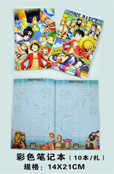 one piece anime notebook