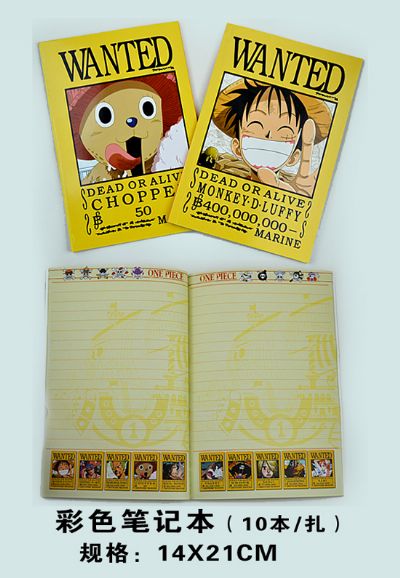 one piece anime notebook