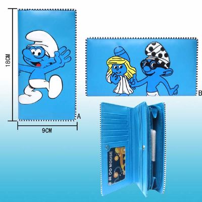 smurfs anime wallet