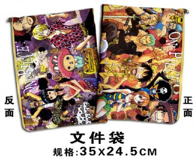 one piece anime file bag