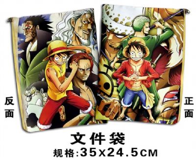 one piece anime file bag