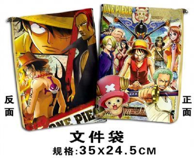 one piece anime file bag