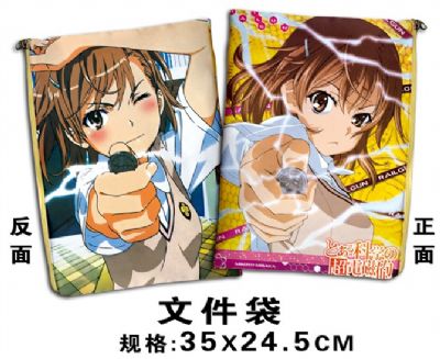 mikoto misaka anime file bag