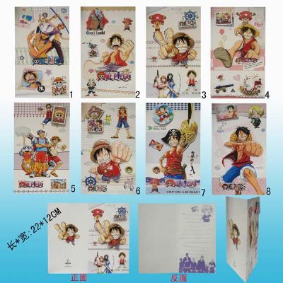 one piece anime greeting cards