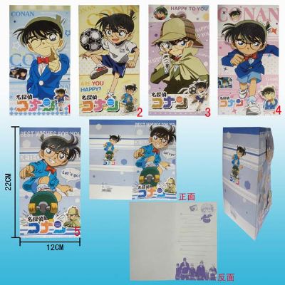 detective conan anime greeting cards