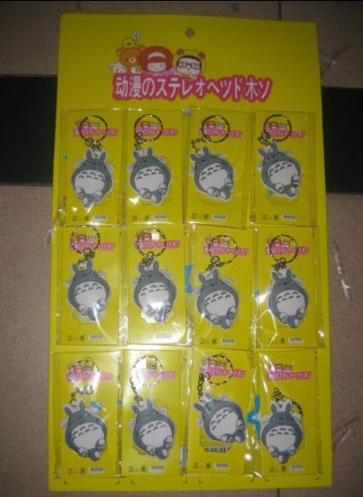 totoro anime keychain set