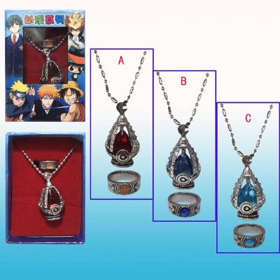 magical girl anime necklace and ring