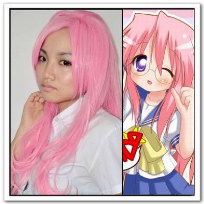 lucky star anime hair cosplay
