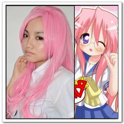 lucky star anime hair cosplay
