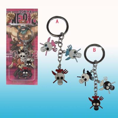 one piece anime keychain