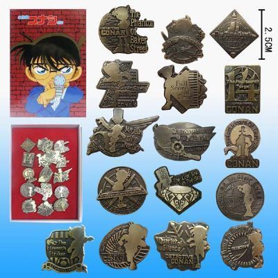 detective conan anime brooch