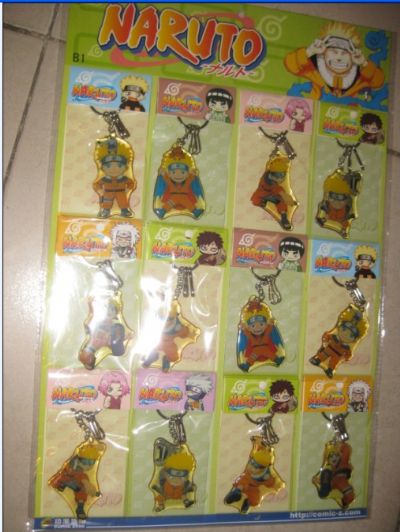 Naruto Anime keychain set