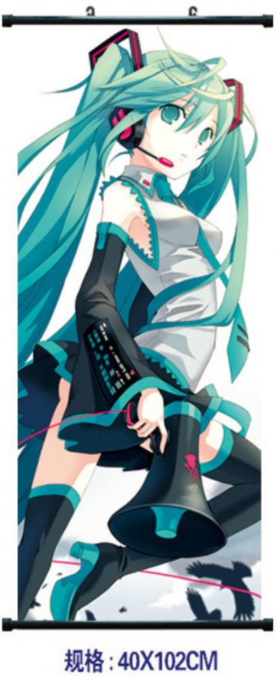 miku.hatsune anime wallscroll