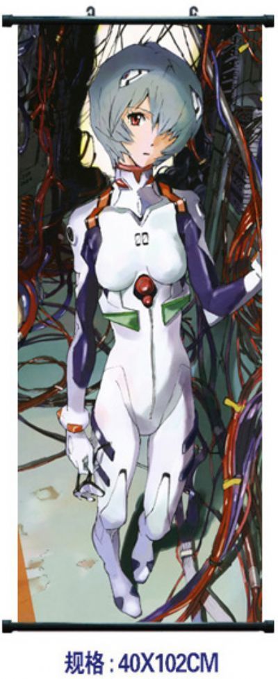 eva anime wallscroll