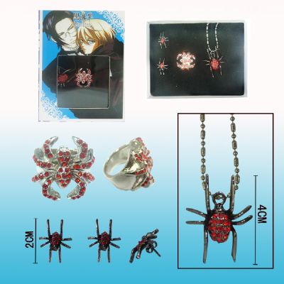 kuroshitsuji anime accessories set