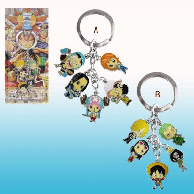 one piece anime keychain