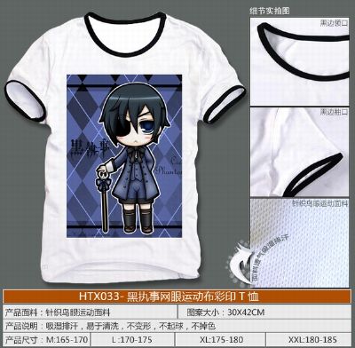 Kuroshitsuji Mesh Fabric T-shirt