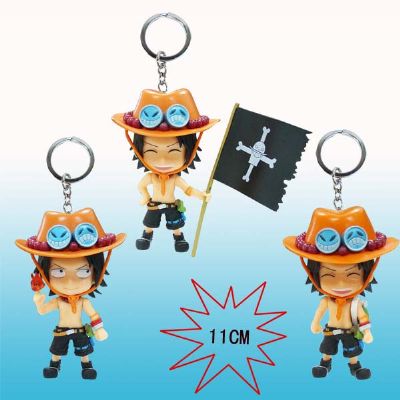 one piece anime ace keychain