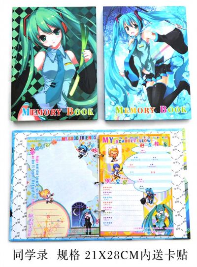 miku.hatsune anime classmate book