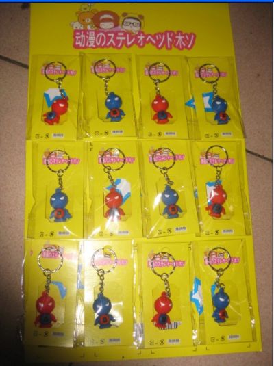 spider man anime keychain set