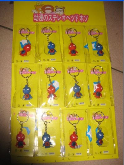 spider man anime keychain set