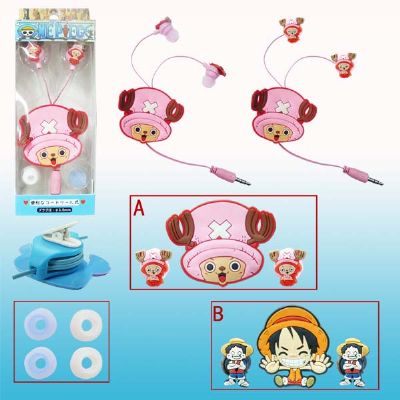 one piece anime earphone