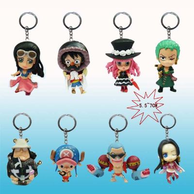 one piece anime keychain