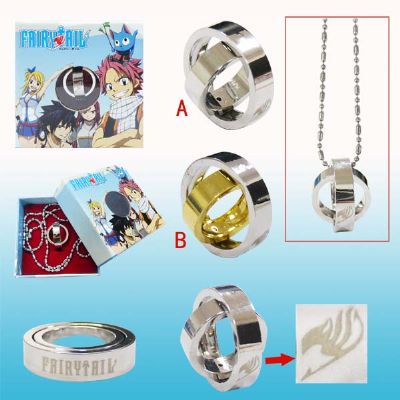 fairy tail anime ring necklace