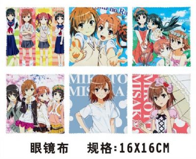 mikoto misaka anime glass cloth