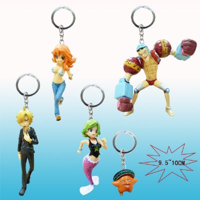 one piece anime keychain