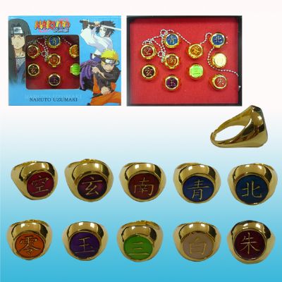 Naruto Anime ring set