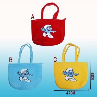 smurfs anime bag