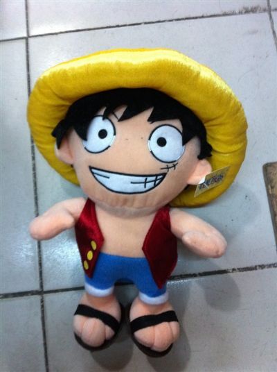 one piece anime luffy plush doll