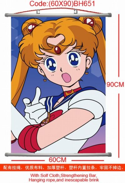 sailormoon anime wallscroll