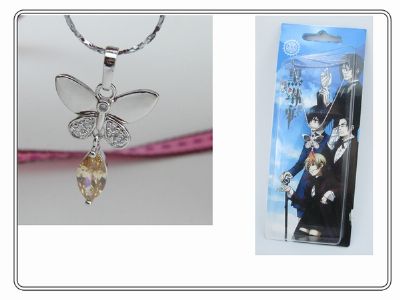 Kuroshitsuji Butterfly Necklace(yellow)