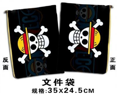 one piece anime file bag