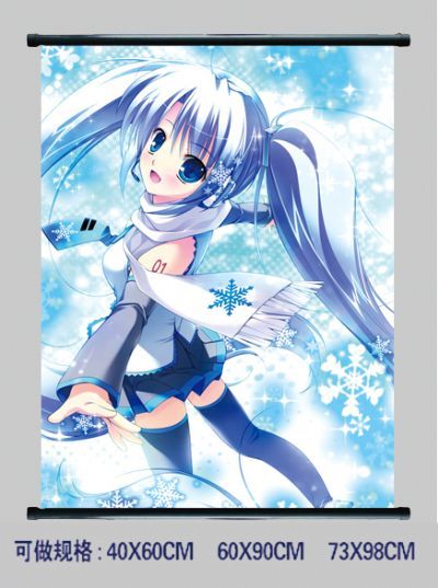 miku.hatsune anime wallscroll