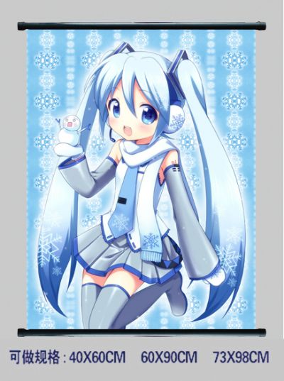 miku.hatsune anime wallscroll