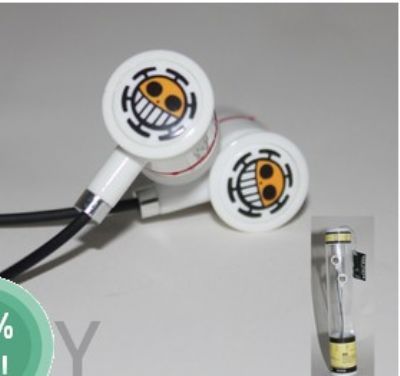 one piece anime earphone