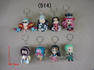 one piece anime keychain