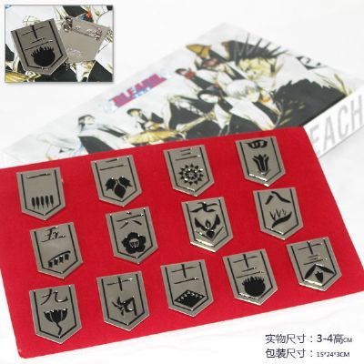 bleach anime brooch set