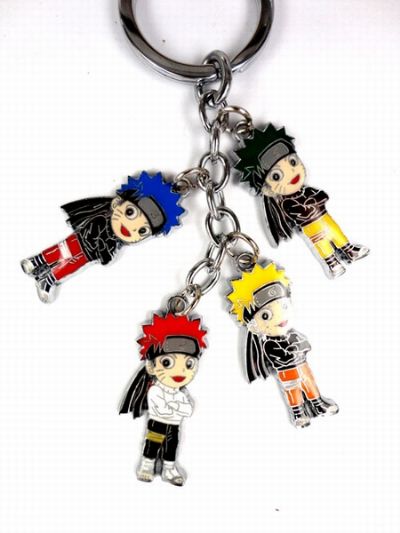 Naruto 4 Pendant Colourful Key Chain