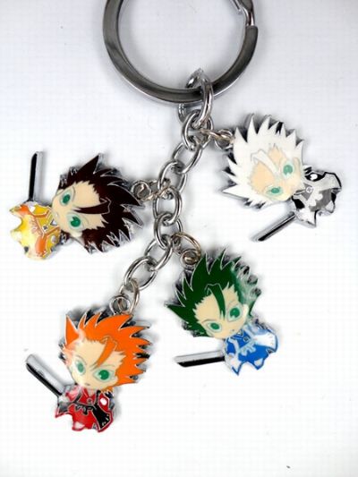 Bleach 4 Pendant Colourful Key Chain