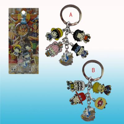 one piece anime keychain