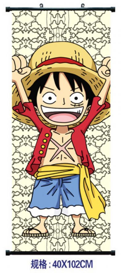 one piece anime wallscroll