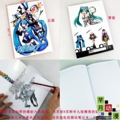 miku.hatsune anime notebook