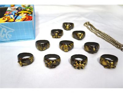 one piece anime ring set